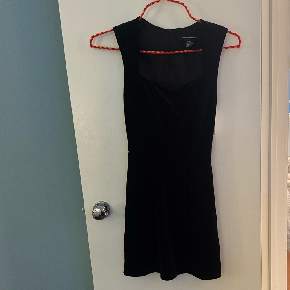 Velvet Square Neck Dress - image 3